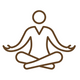Balanced living outline icon