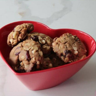 CRANBERRY WALNUT WHITE CHOCOLATE COOKIES