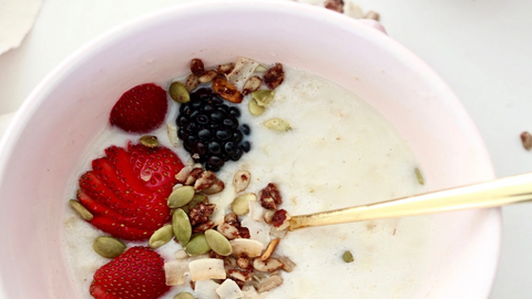 Power oat breakfast oatmeal bowl