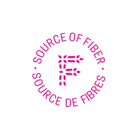 Source of Fiber pink badge